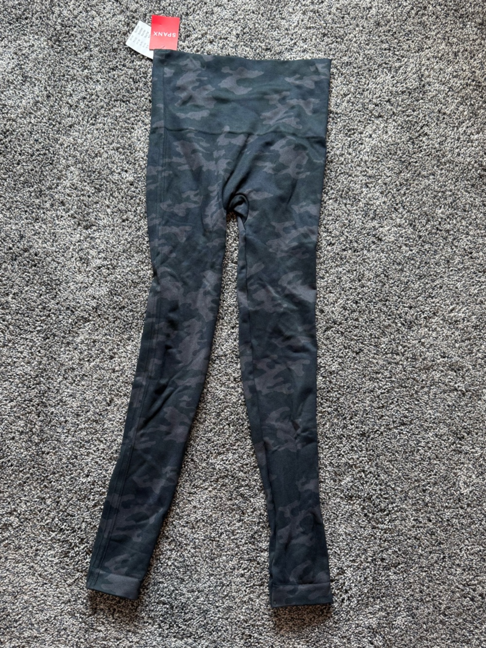 SPANX Black Camo Leggings S